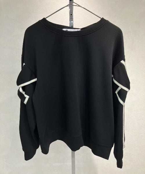 【神リボンロングT】☆袖リボンデザインプルオーバー