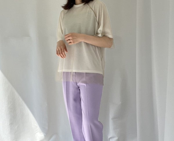 チュールレイヤードTシャツ