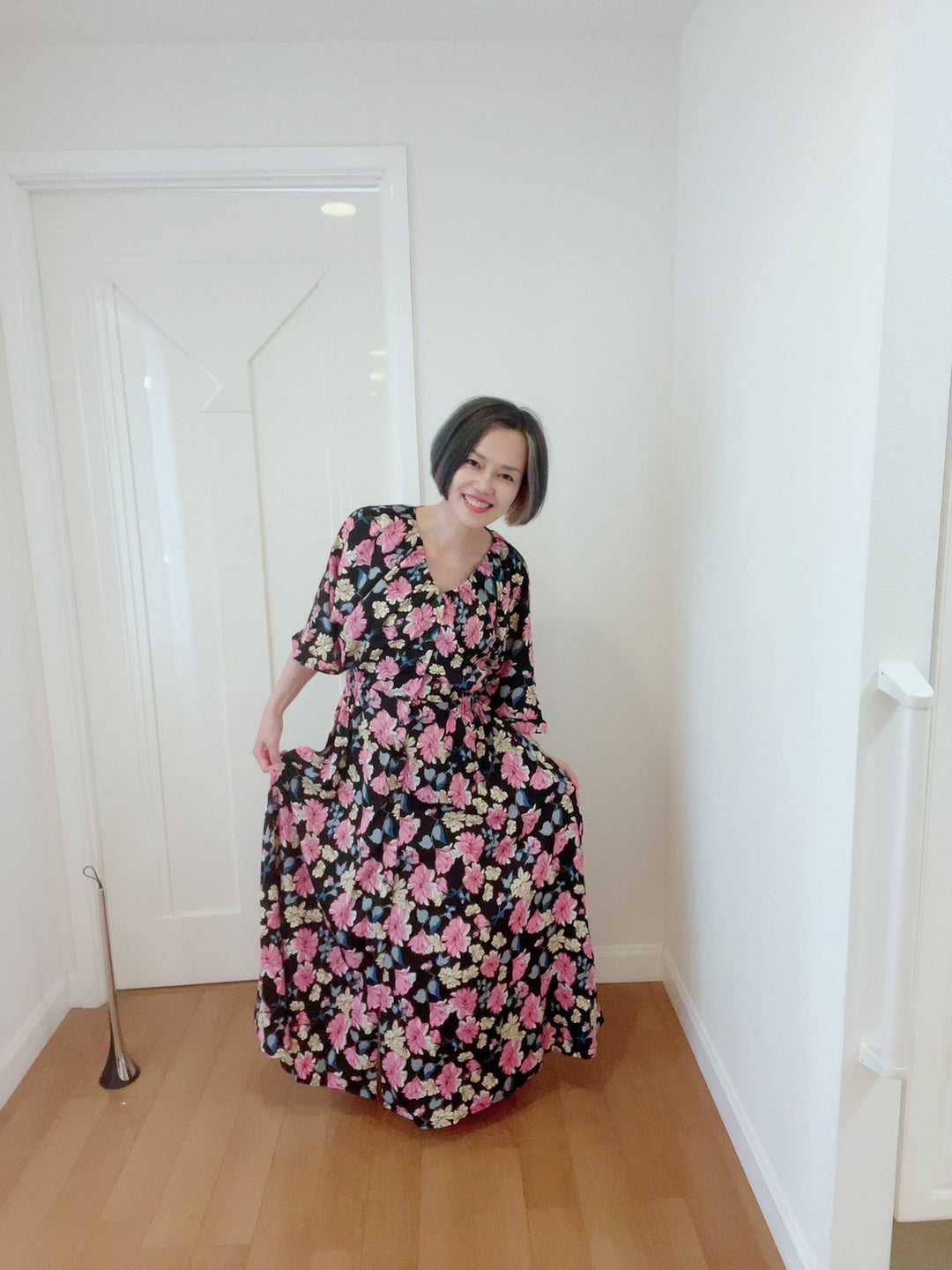 ドルマンスリーブギャザーOP