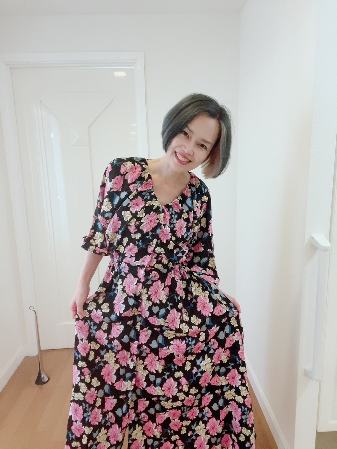 ドルマンスリーブギャザーOP