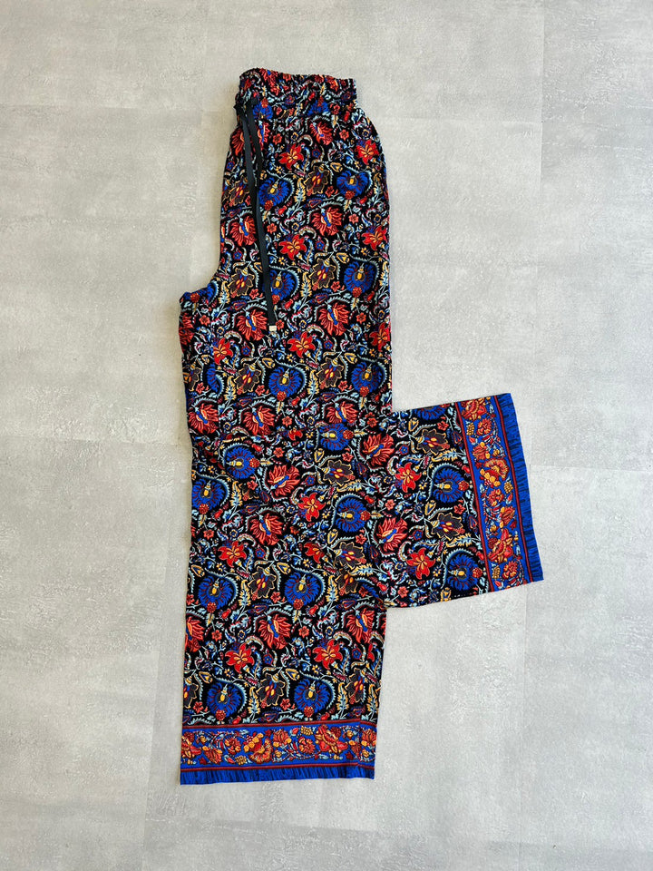 フラワープリントパンツ