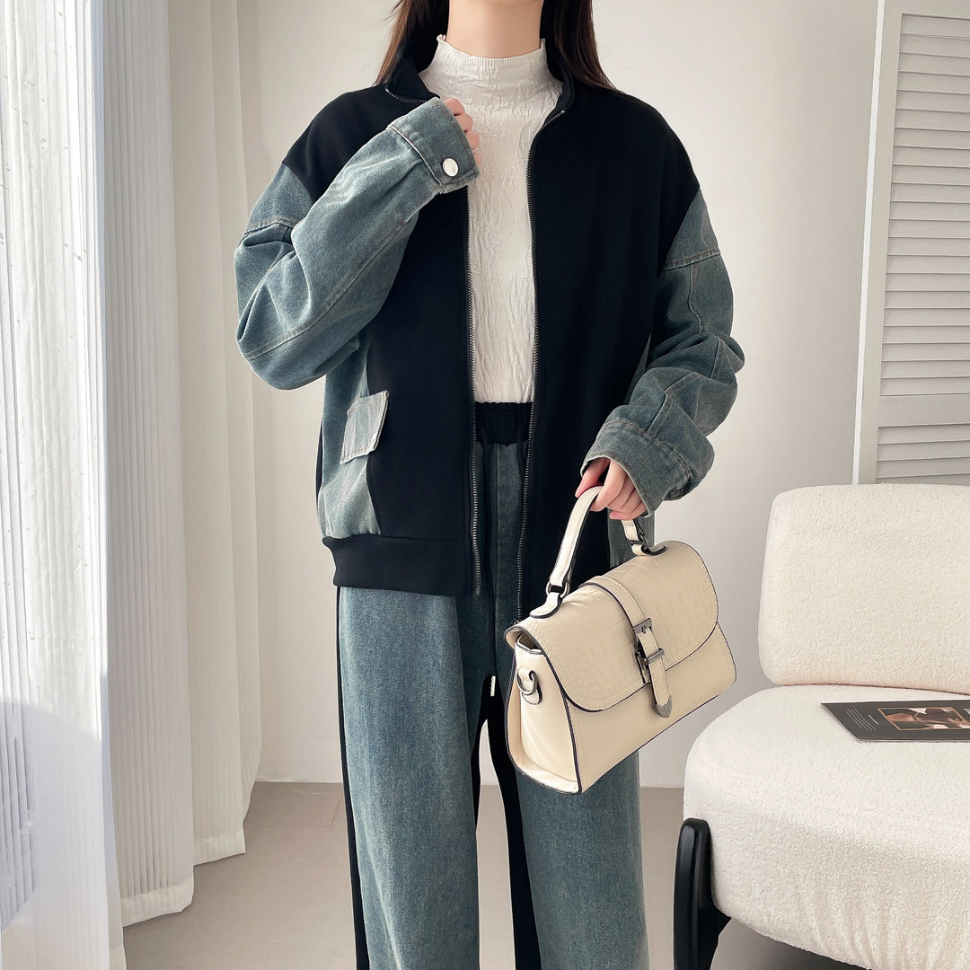 デニムドッキングスウェットセットアップ