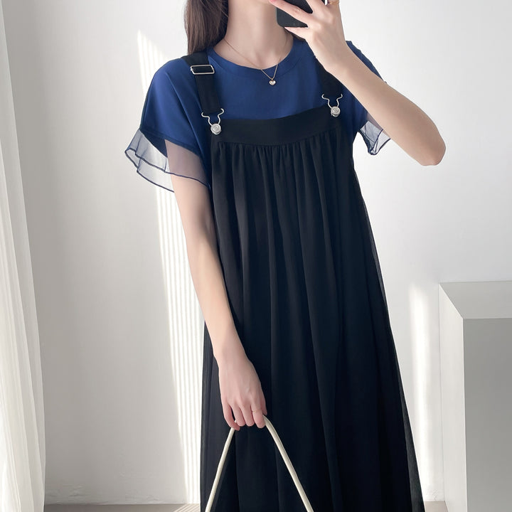 【神サロペ】☆サスペンダーサロペットワンピース