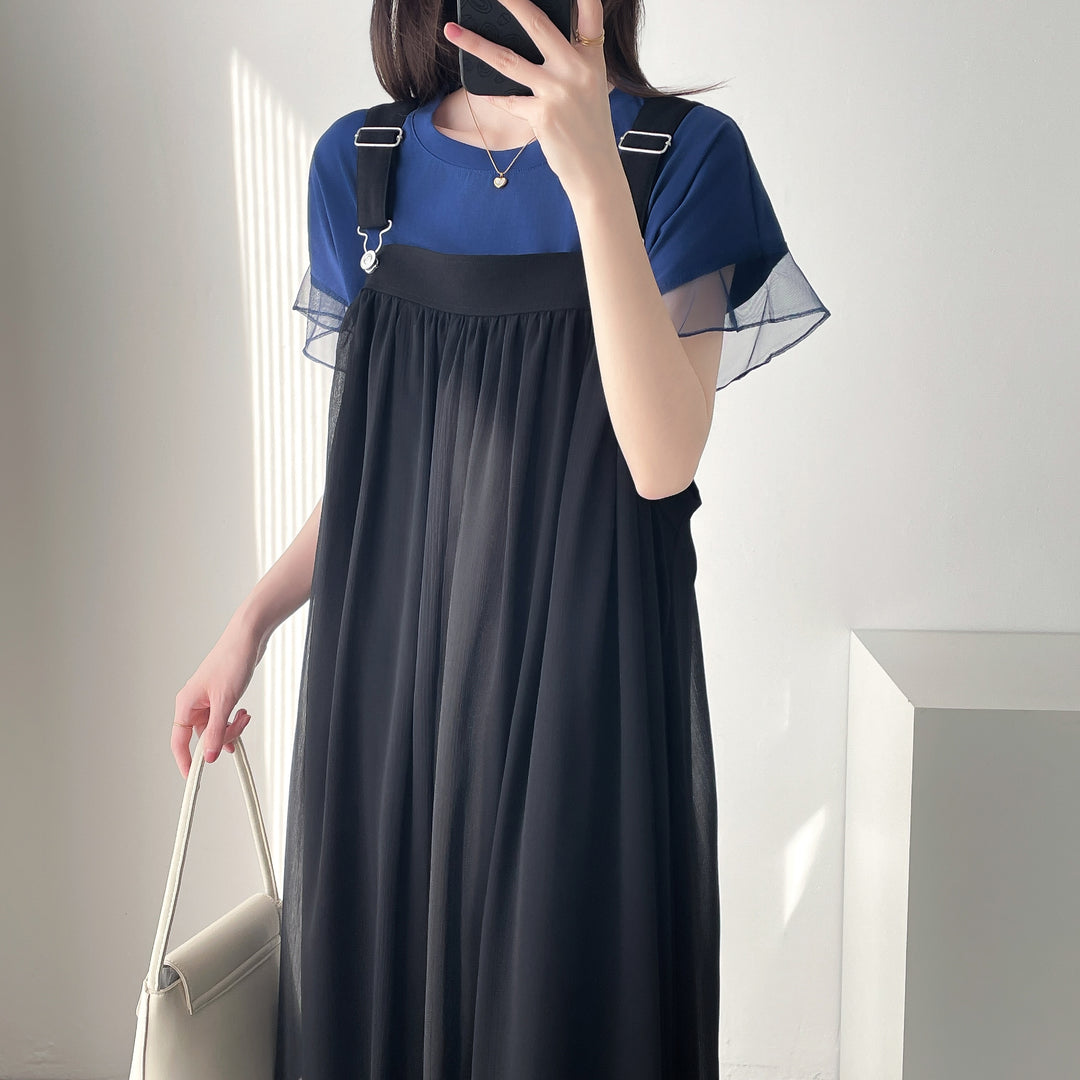 【神サロペ】☆サスペンダーサロペットワンピース