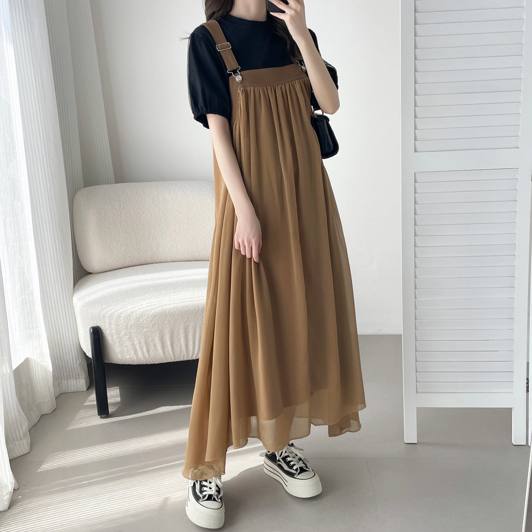 【神サロペ】☆サスペンダーサロペットワンピース
