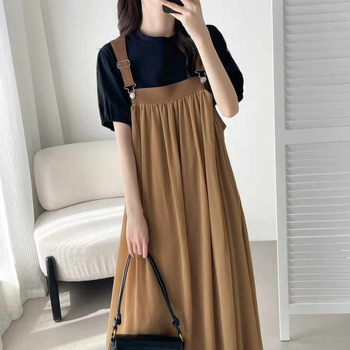 【神サロペ】☆サスペンダーサロペットワンピース