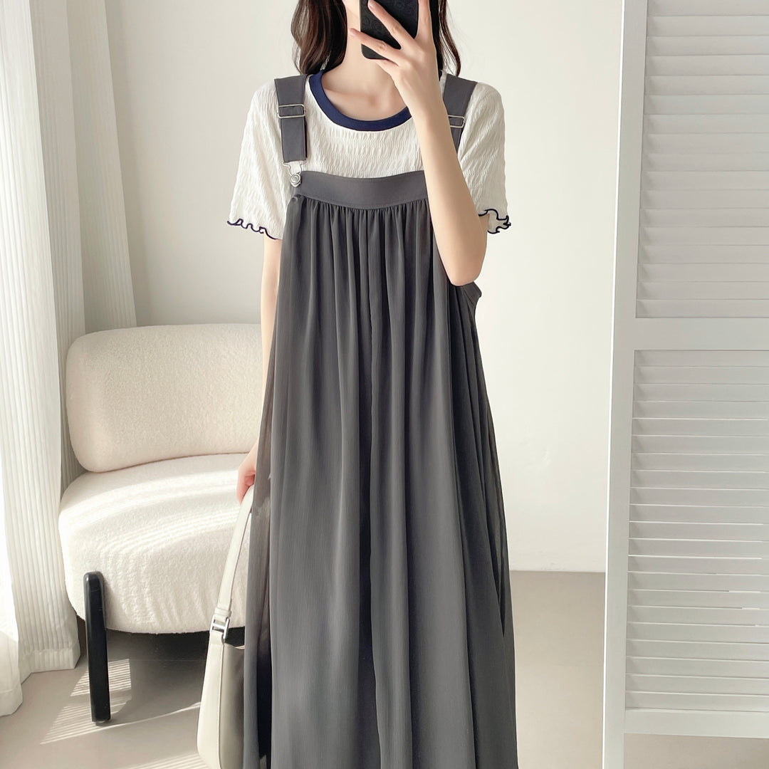 【神サロペ】☆サスペンダーサロペットワンピース