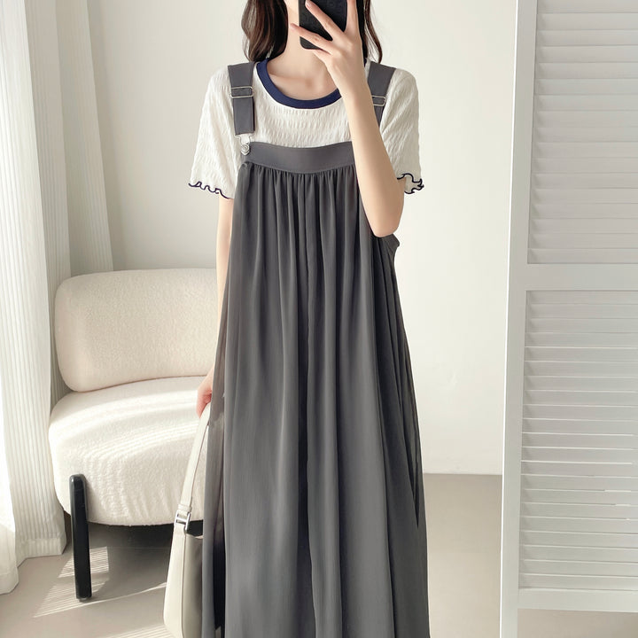 【神サロペ】☆サスペンダーサロペットワンピース