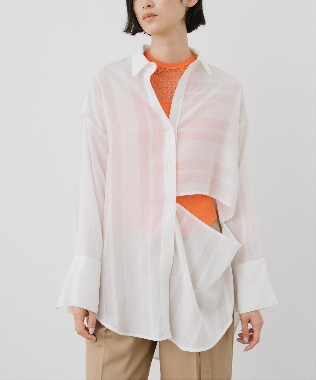 Slash Regular Collar Shirt