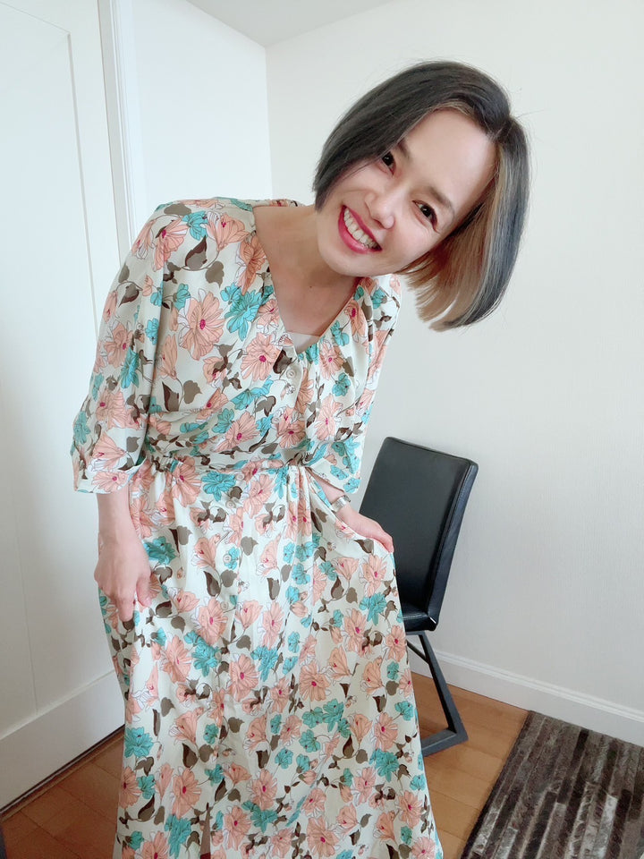 ドルマンスリーブギャザーOP