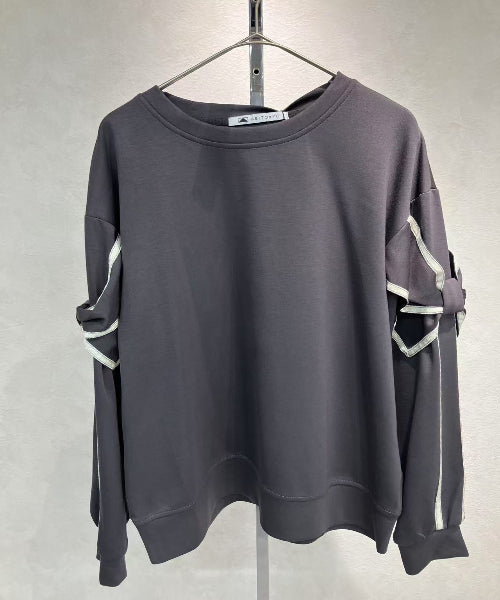 【神リボンロングT】☆袖リボンデザインプルオーバー