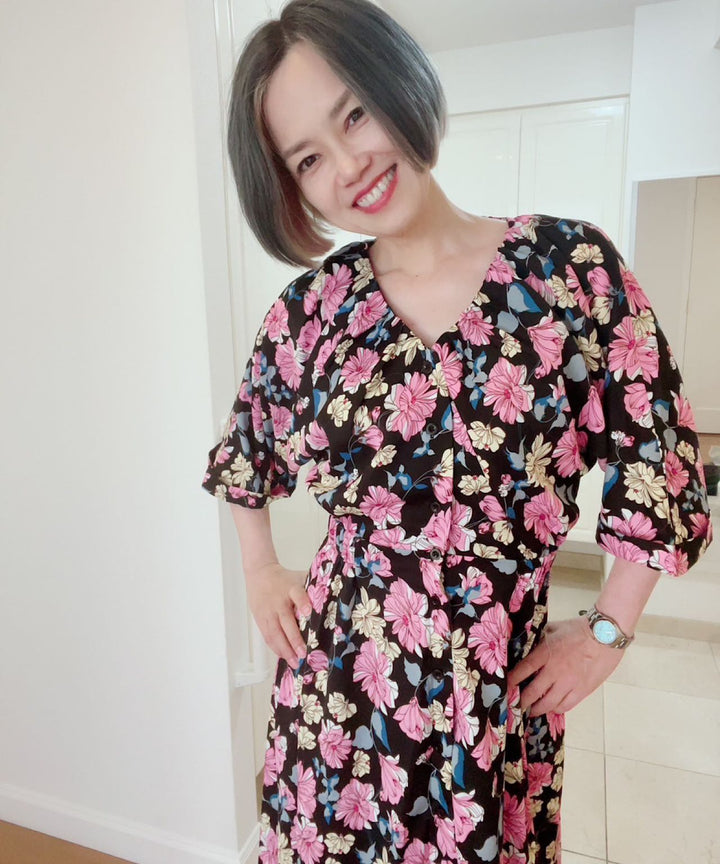 ドルマンスリーブギャザーOP