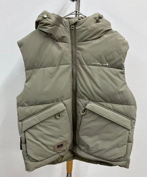 【超神ダウン】☆フード付きダウンベスト