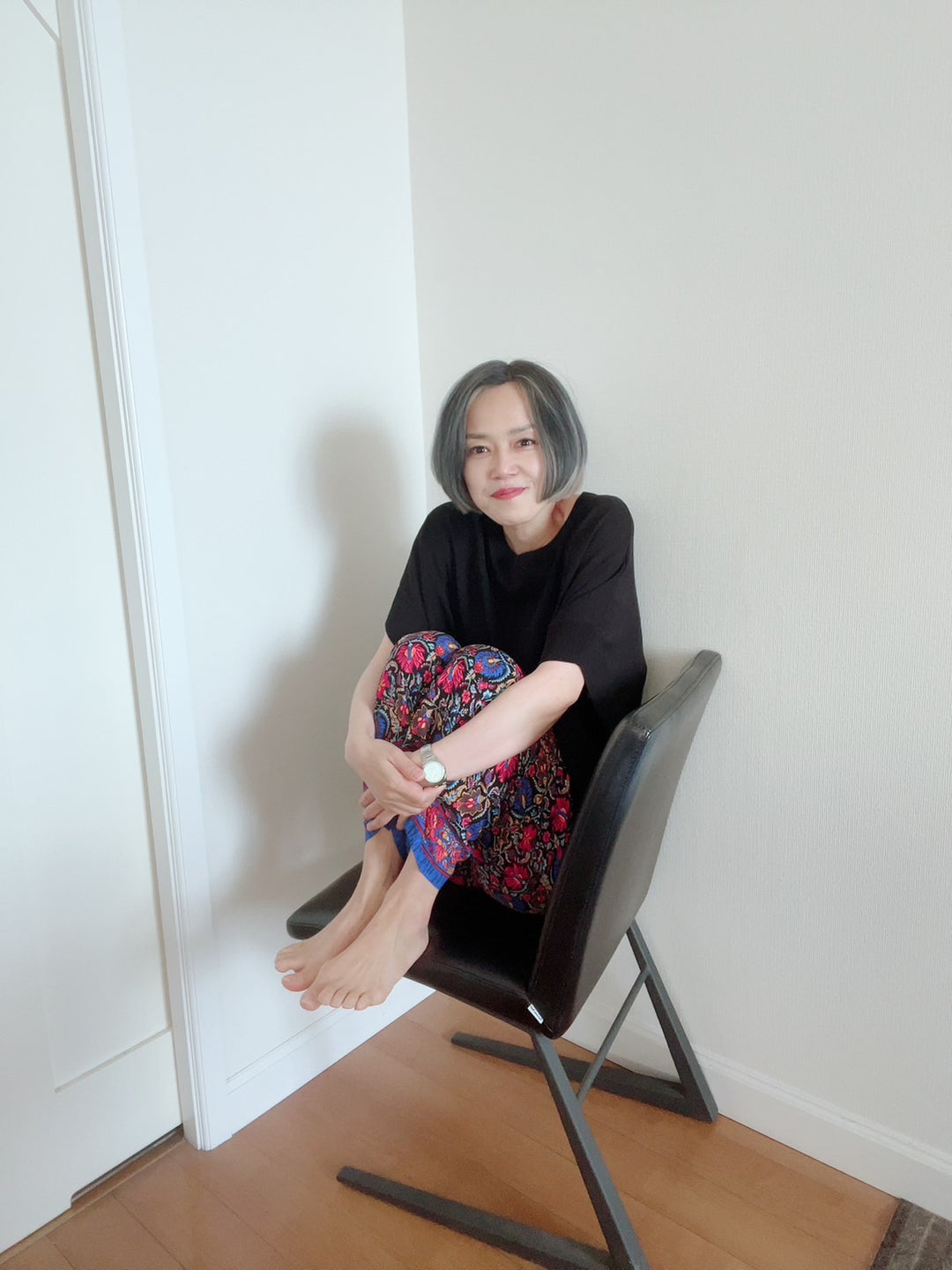 フラワープリントパンツ