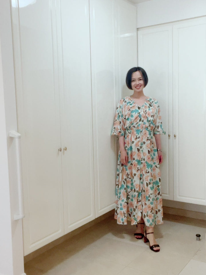 ドルマンスリーブギャザーOP