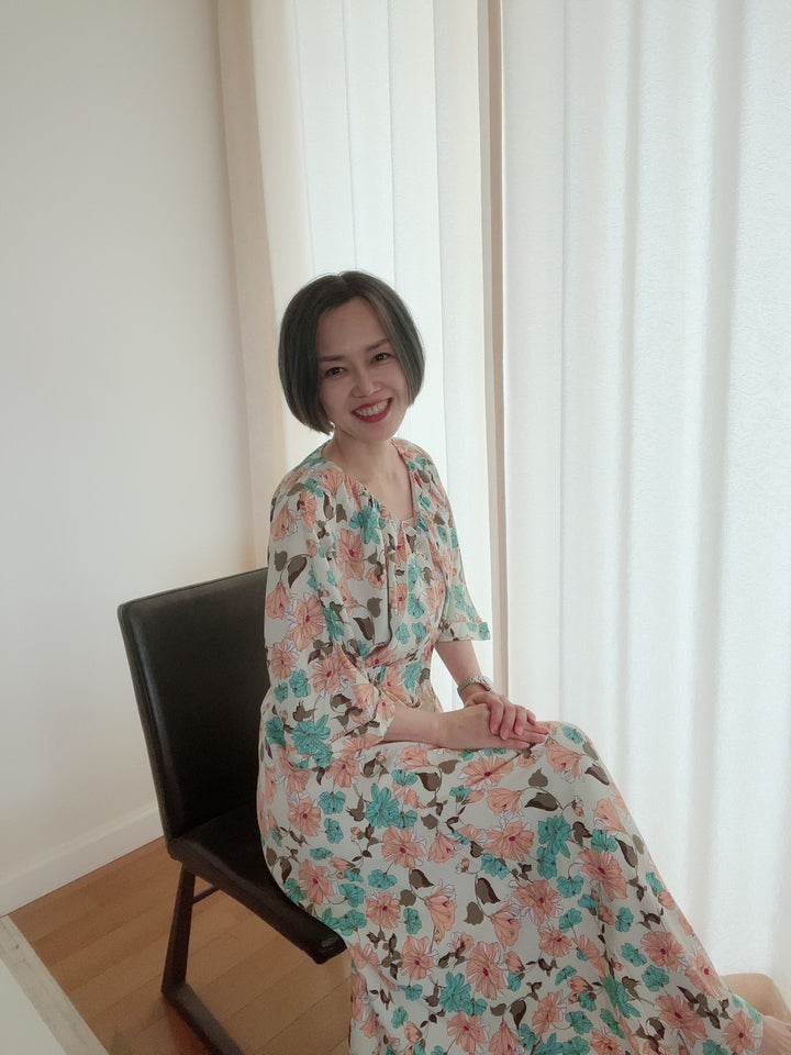 ドルマンスリーブギャザーOP