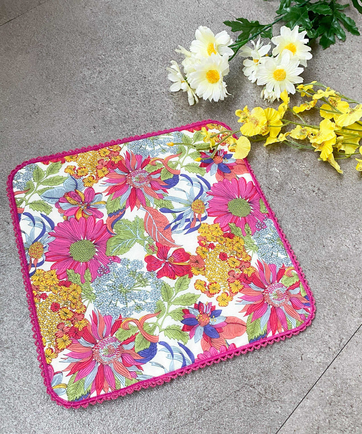 【ピンク】マスクケース付きハンカチ