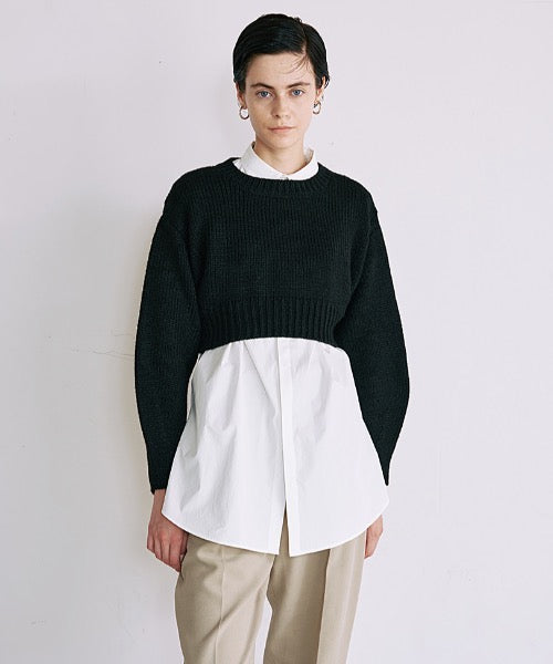 Cropped Knit Tops（クロップドニットトップス）