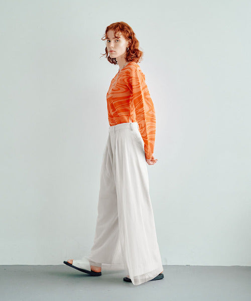 Tulle Wide Pants（チュールワイドパンツ）