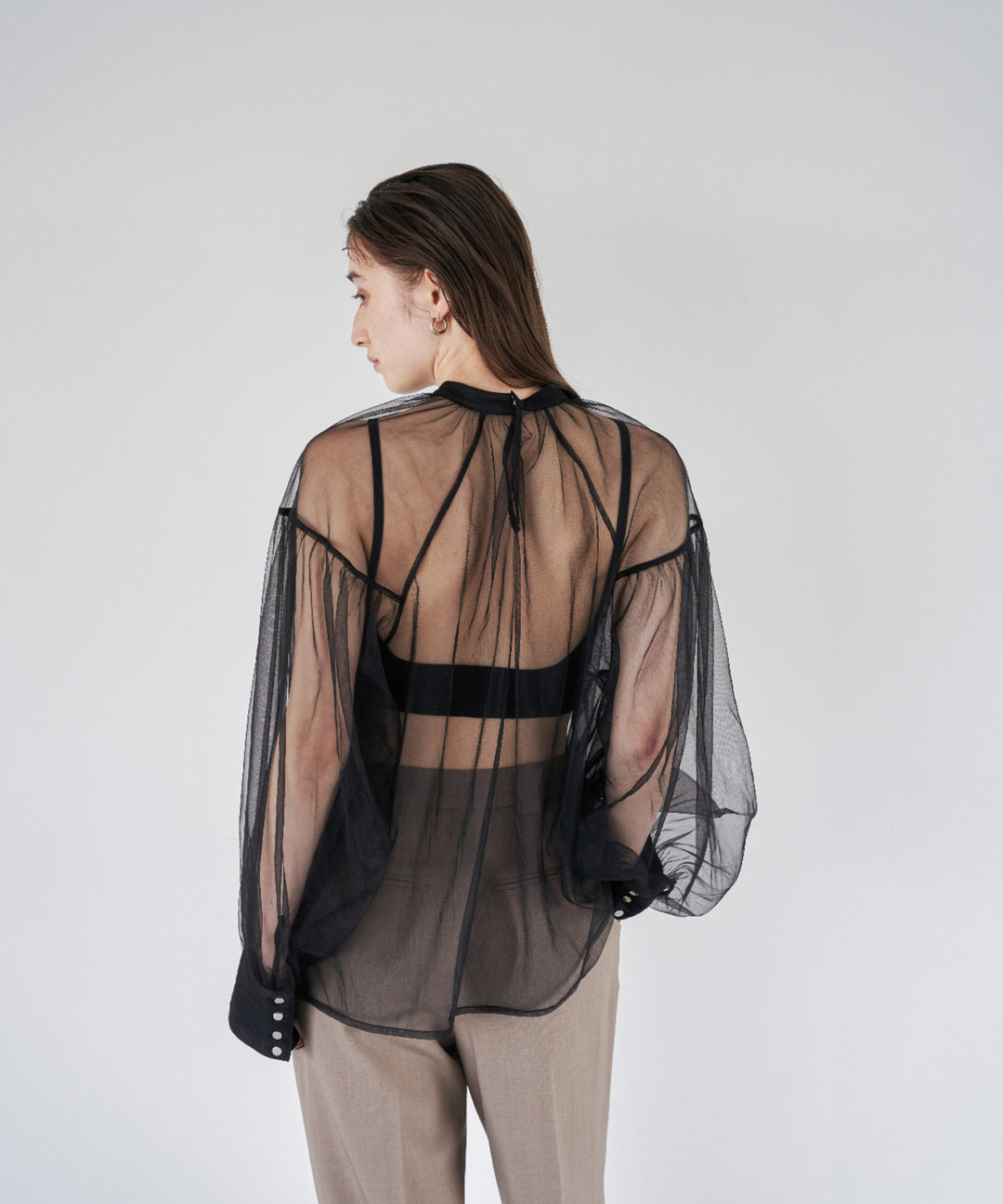 Tulle Over Blouse