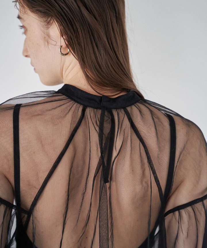 Tulle Over Blouse
