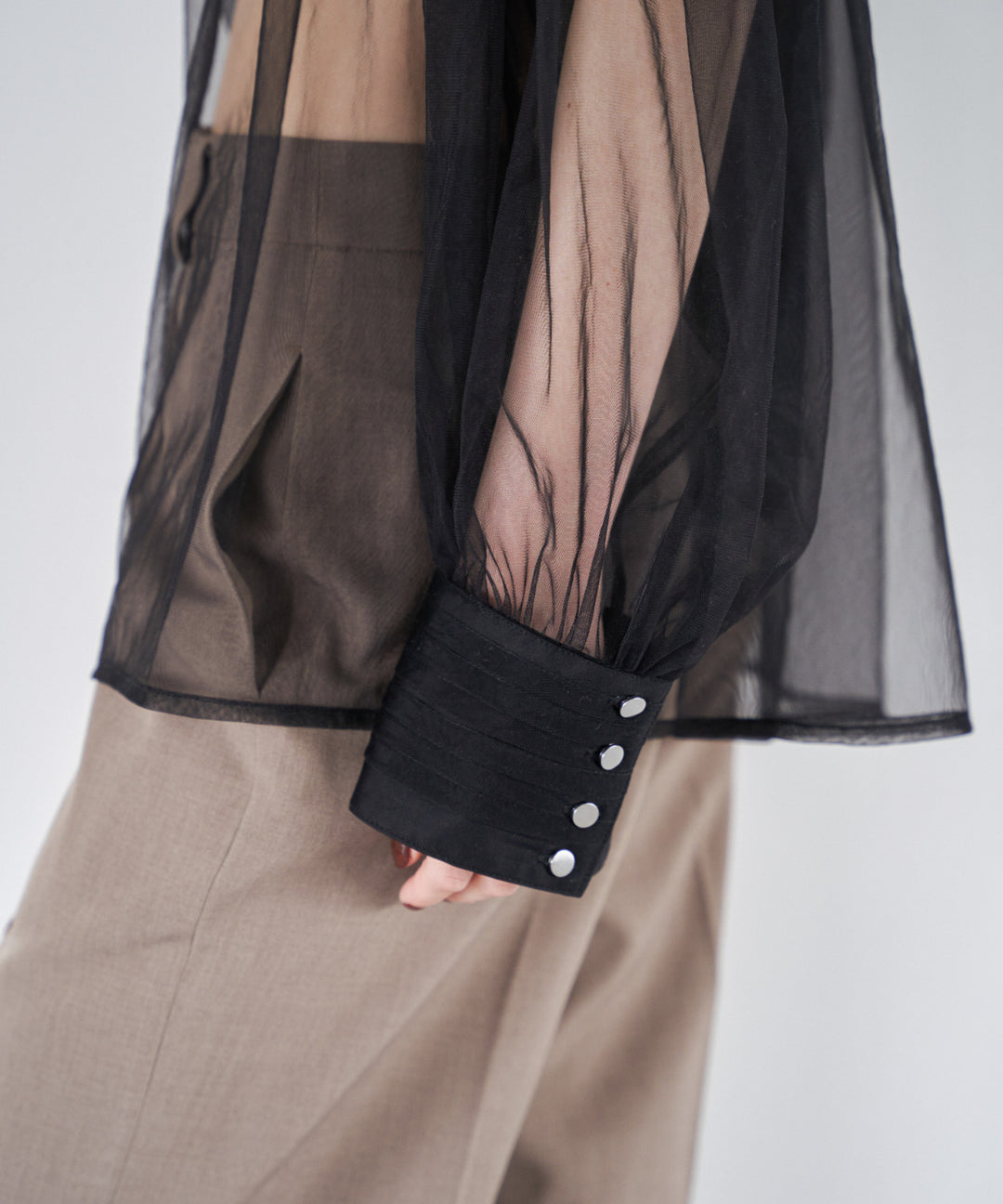 Tulle Over Blouse
