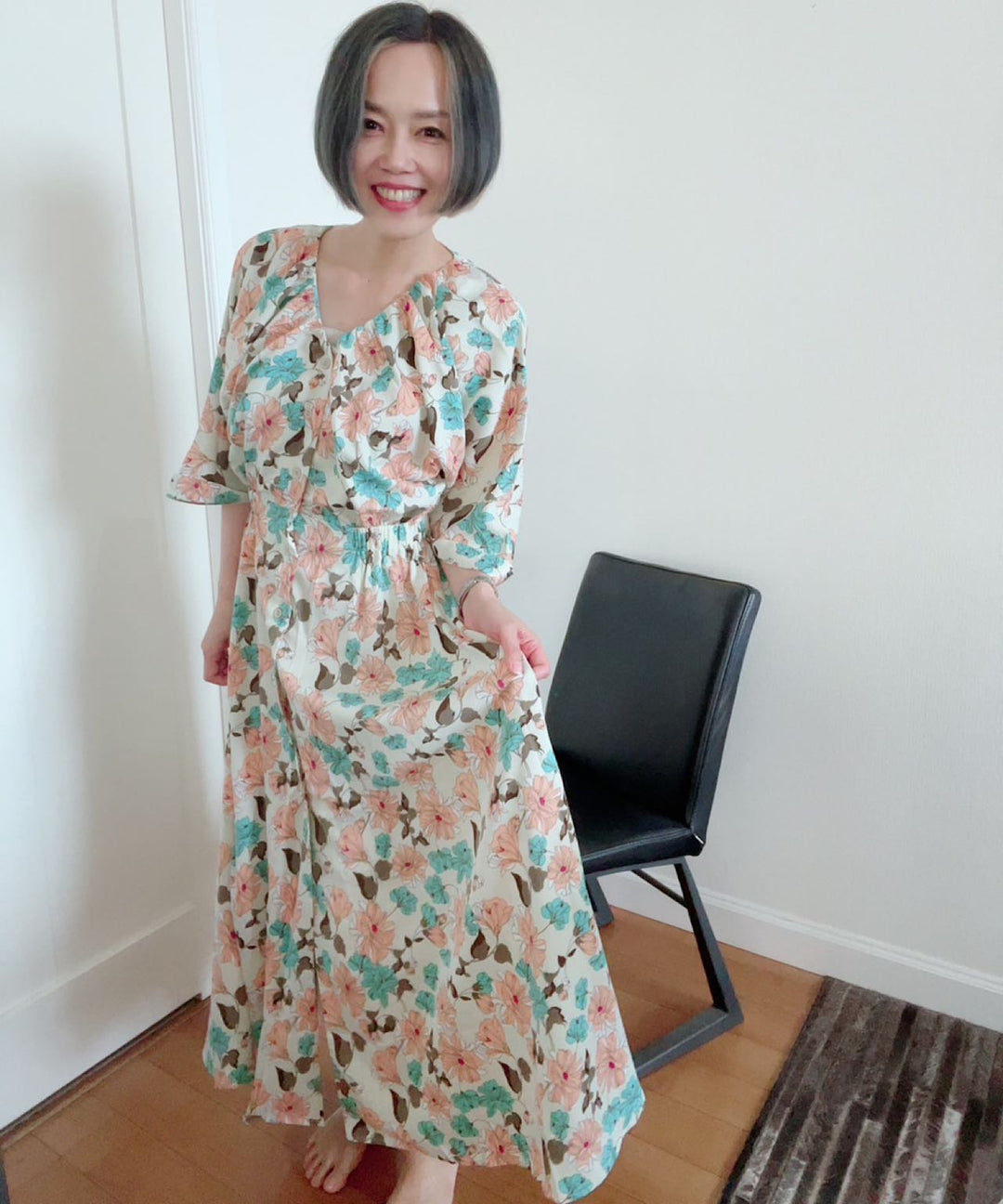 ドルマンスリーブギャザーOP