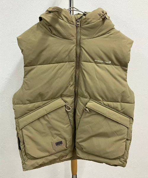 【超神ダウン】☆フード付きダウンベスト