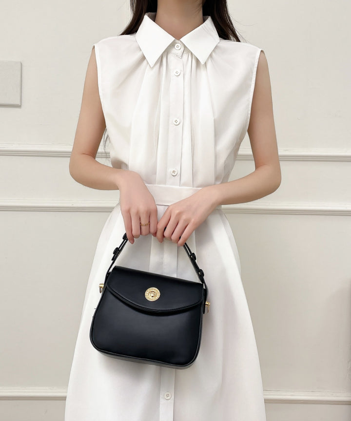 パワーチュールドッキングノースリーブシャツワンピース