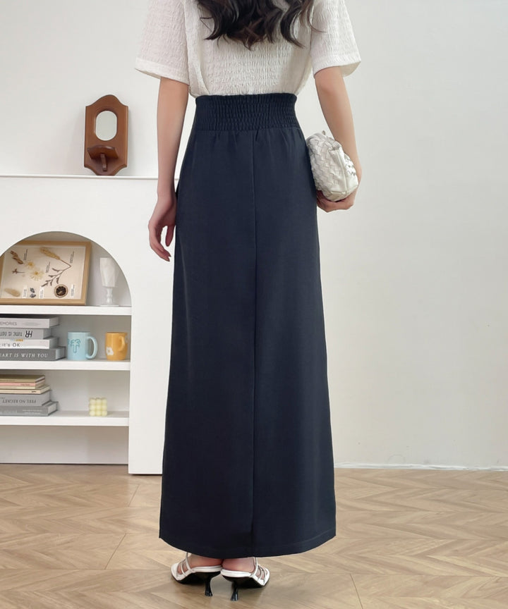 センタージップアップハイウエストタイトスカート