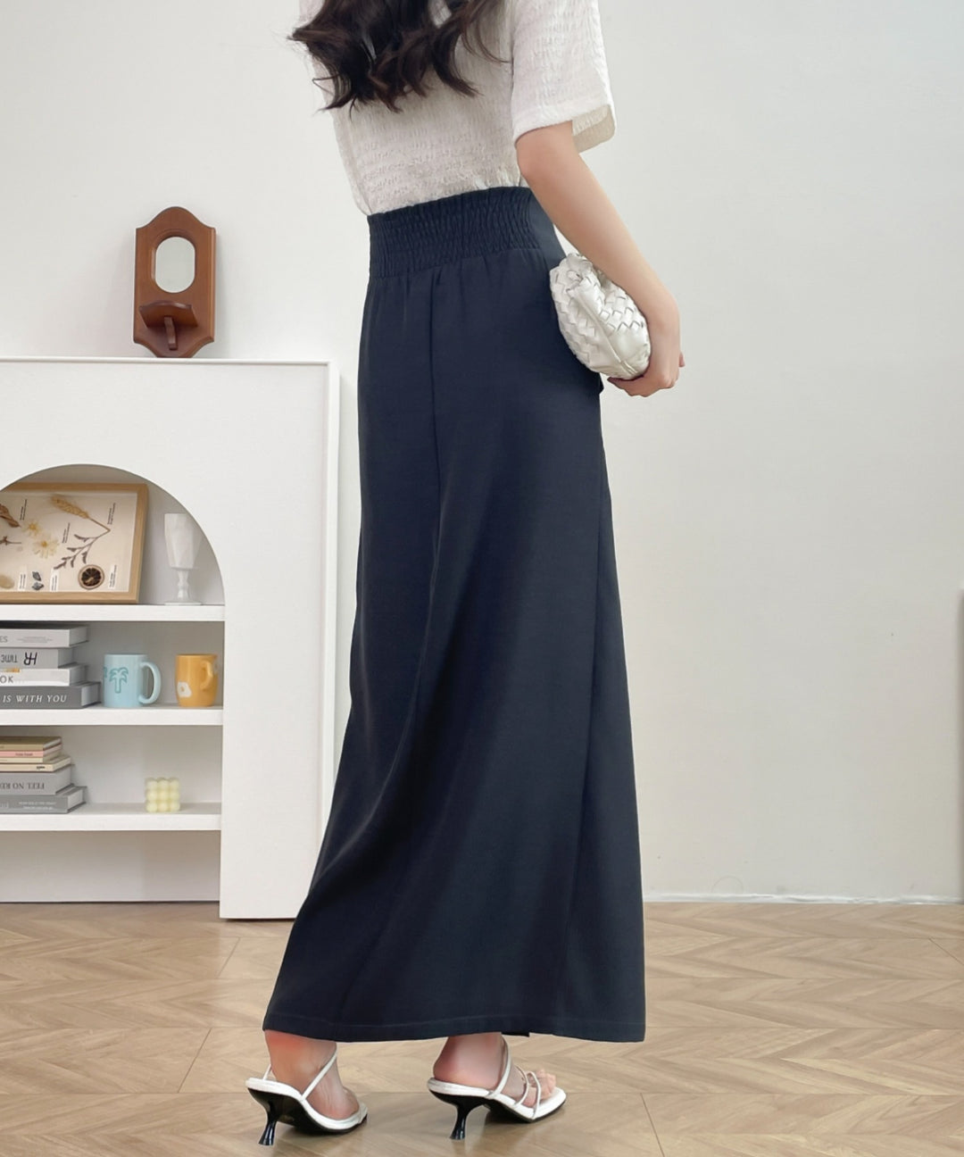 センタージップアップハイウエストタイトスカート