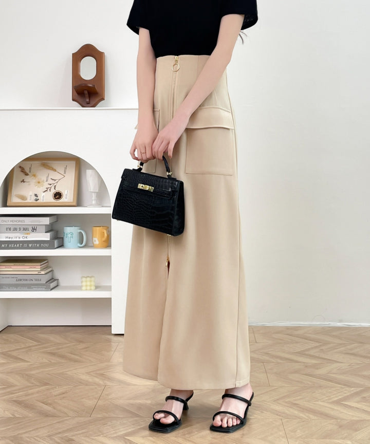 センタージップアップハイウエストタイトスカート