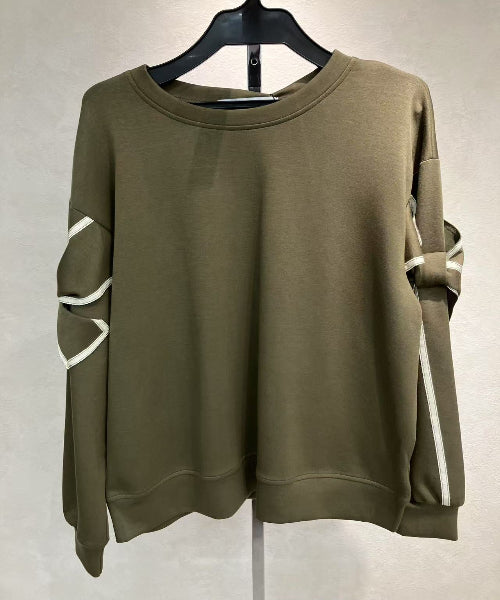【神リボンロングT】☆袖リボンデザインプルオーバー