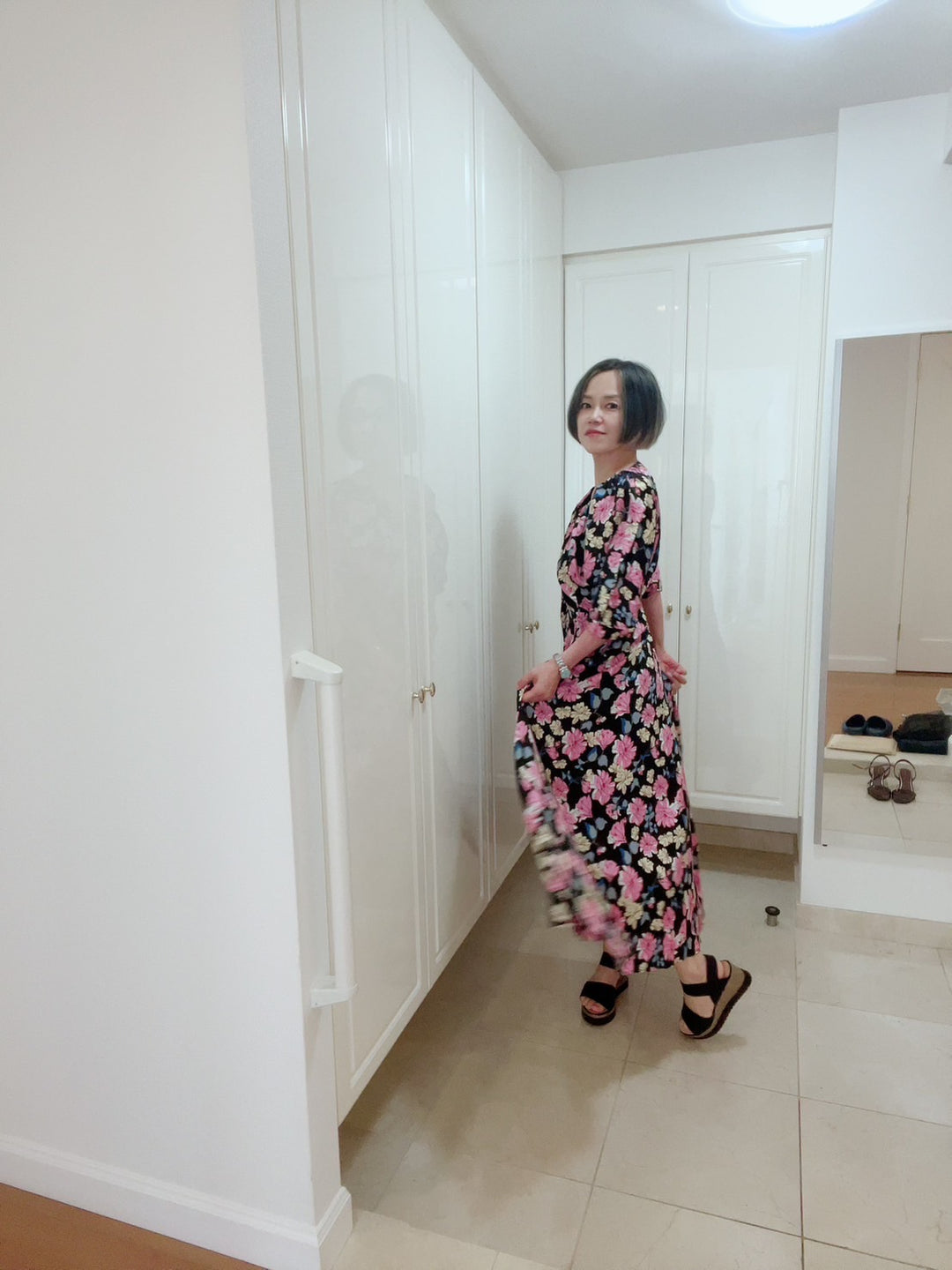 ドルマンスリーブギャザーOP