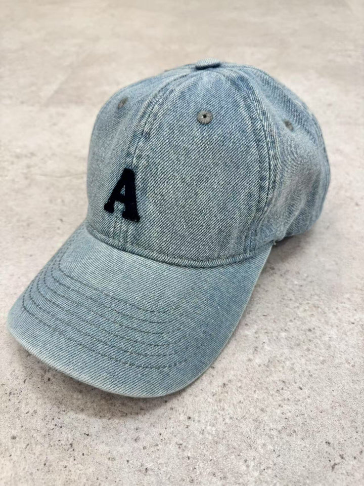 【神キャップ】☆Aロゴデニムキャップ