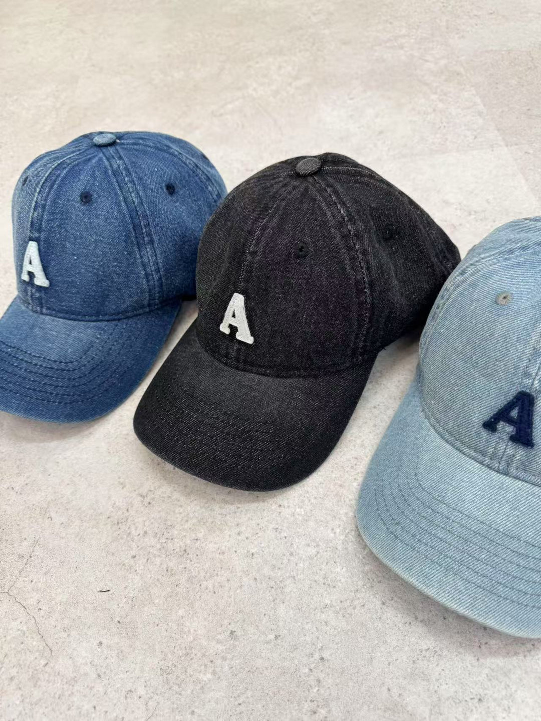 【神キャップ】☆Aロゴデニムキャップ