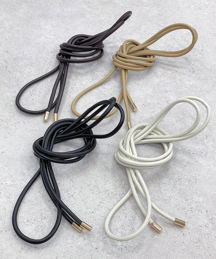 レザー調ロープベルト