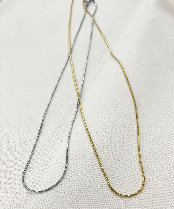 ステンレス スネークチェーン 40cm+5cm ネコポス発送