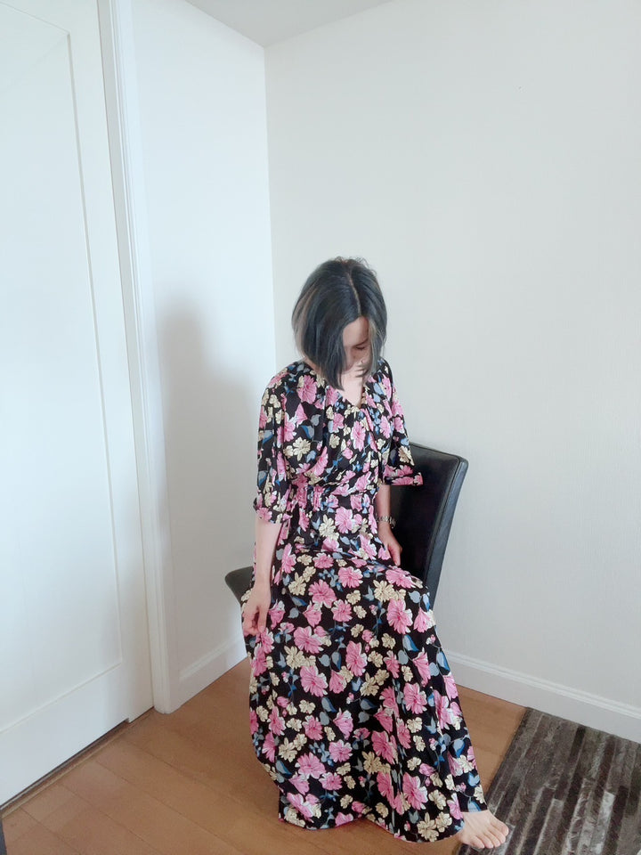 ドルマンスリーブギャザーOP