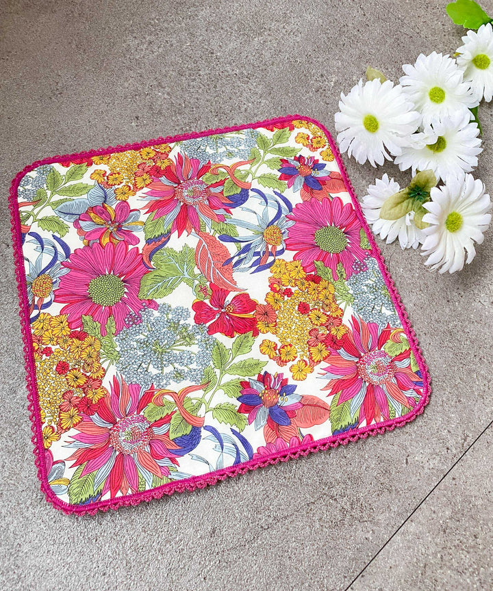 【ピンク】マスクケース付きハンカチ