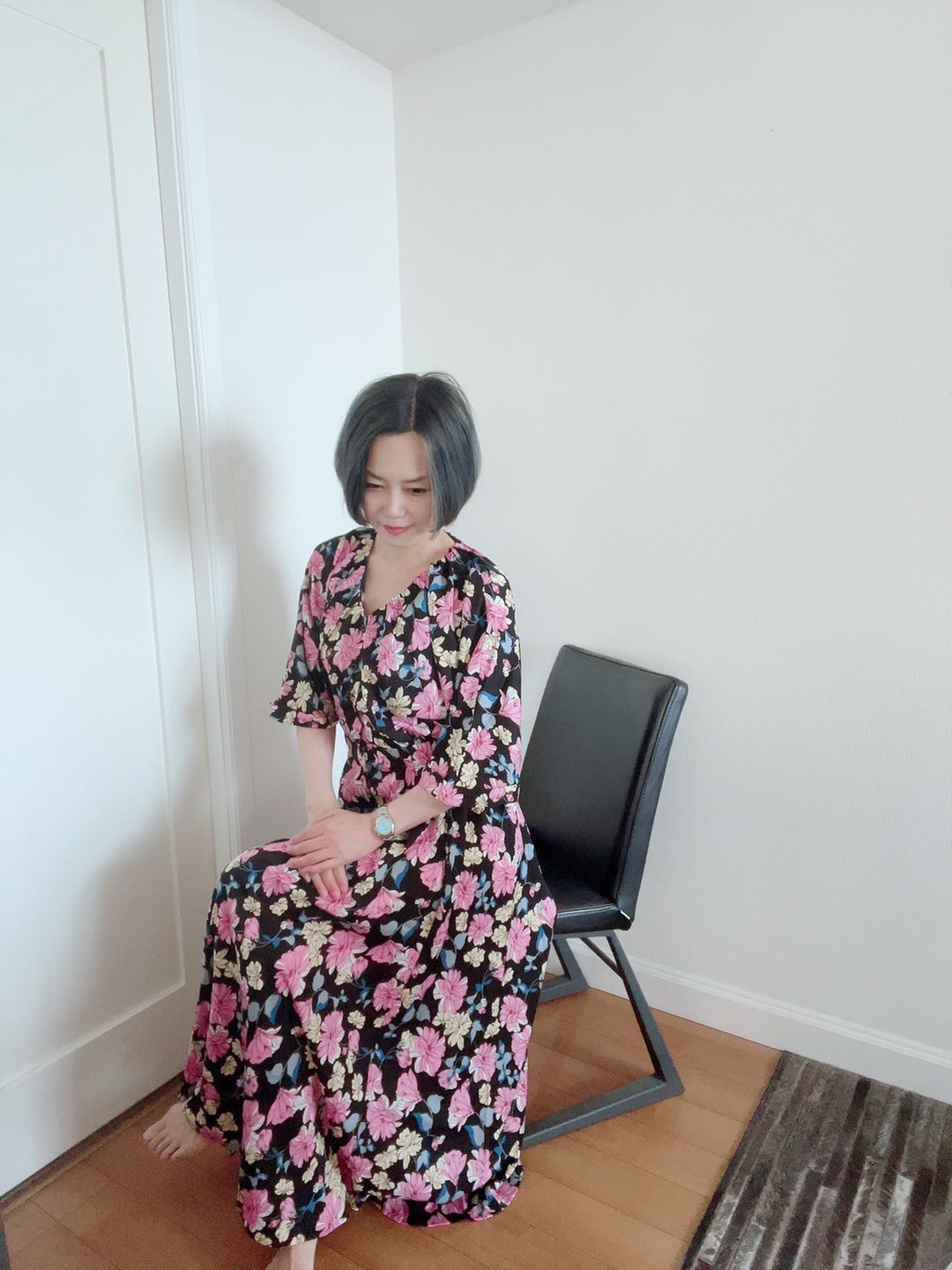 ドルマンスリーブギャザーOP