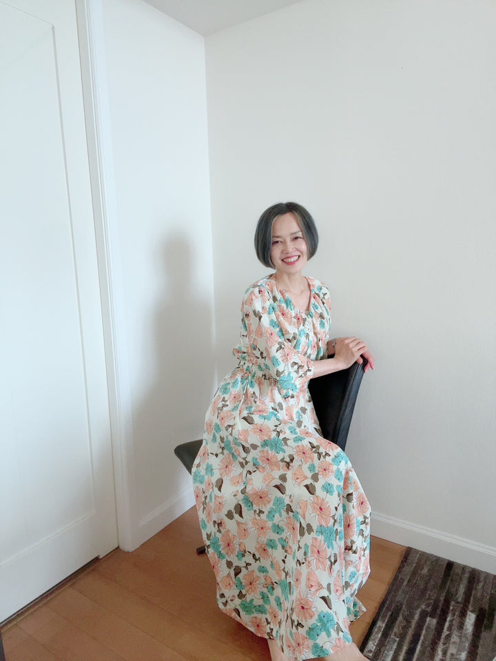 ドルマンスリーブギャザーOP