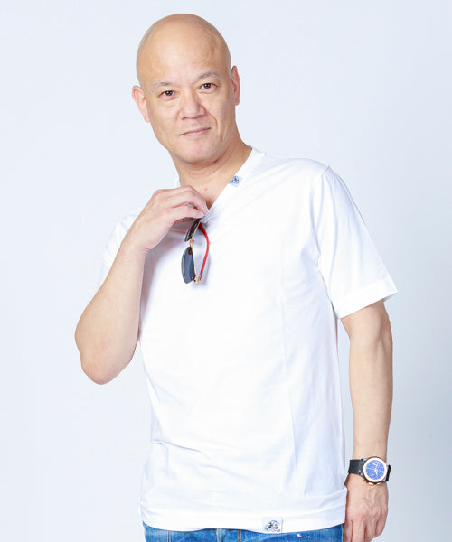 ジャケットinVネックカットソー