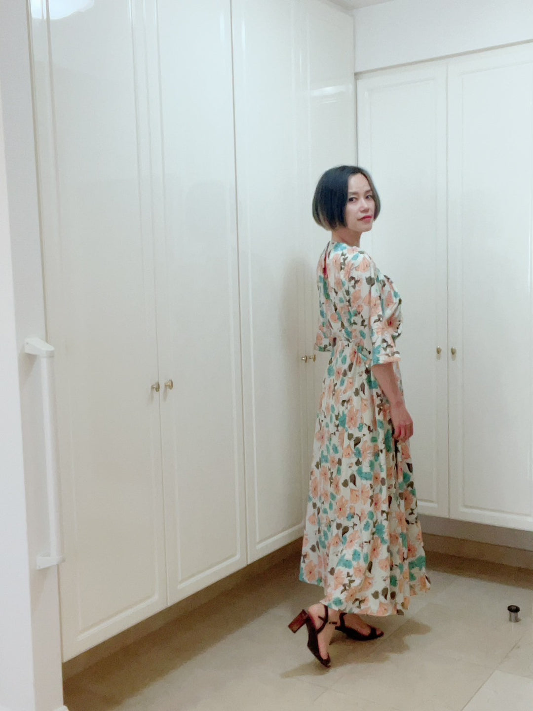 ドルマンスリーブギャザーOP