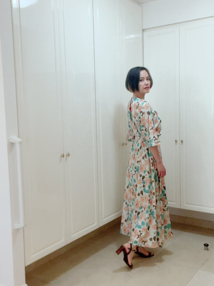 ドルマンスリーブギャザーOP