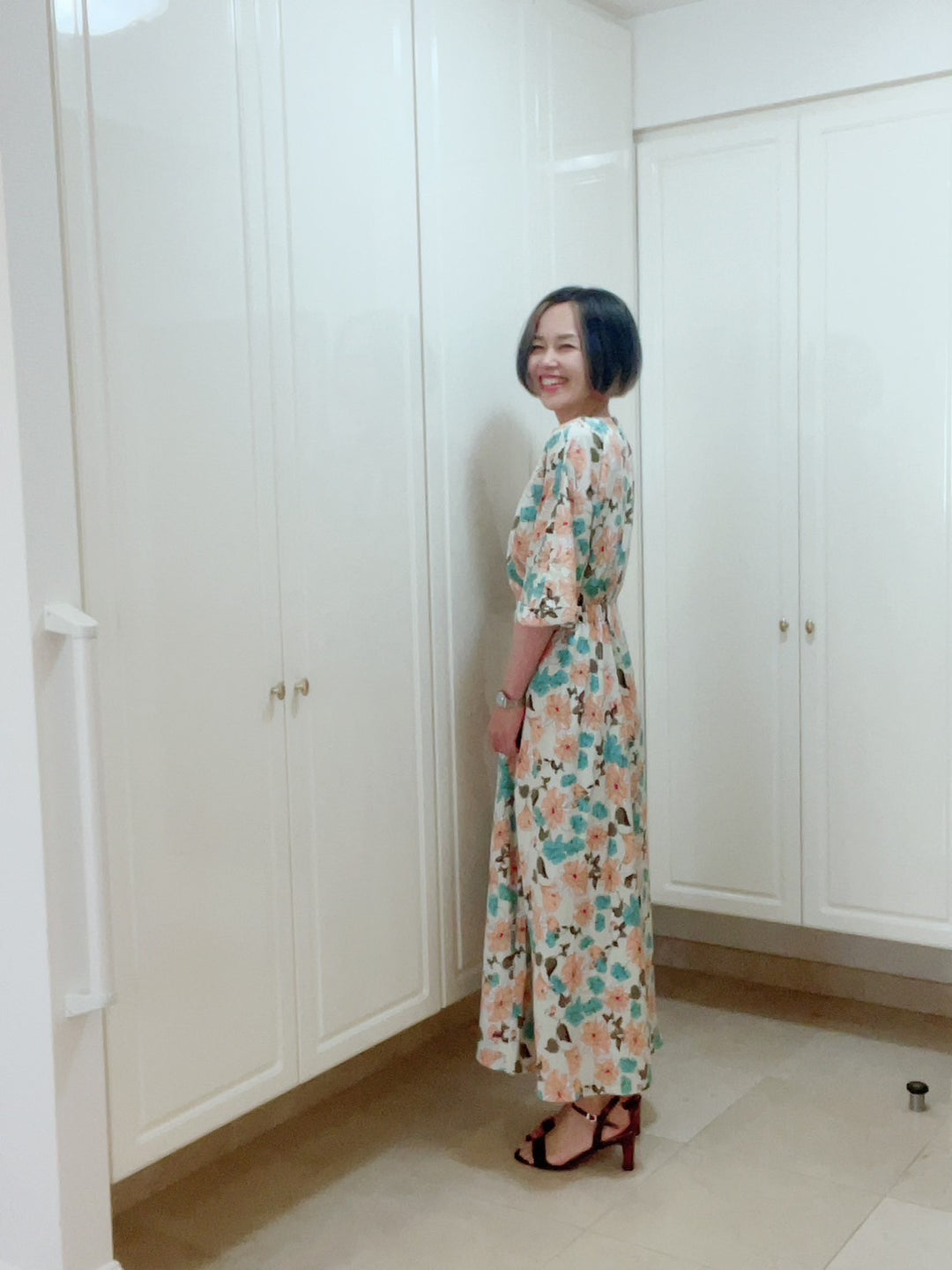 ドルマンスリーブギャザーOP