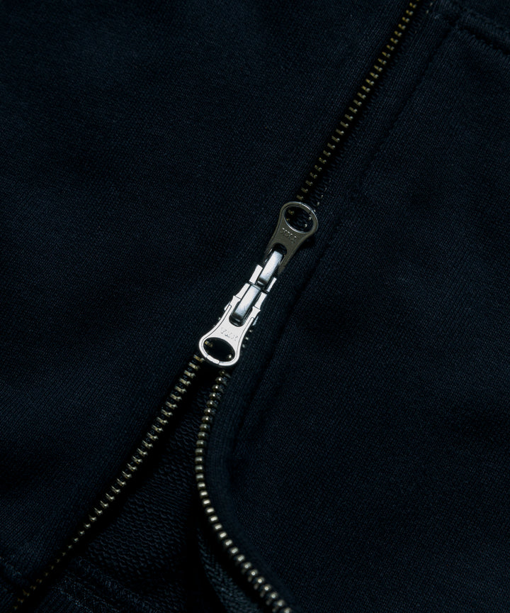 ロゴプリントジップアップパーカー