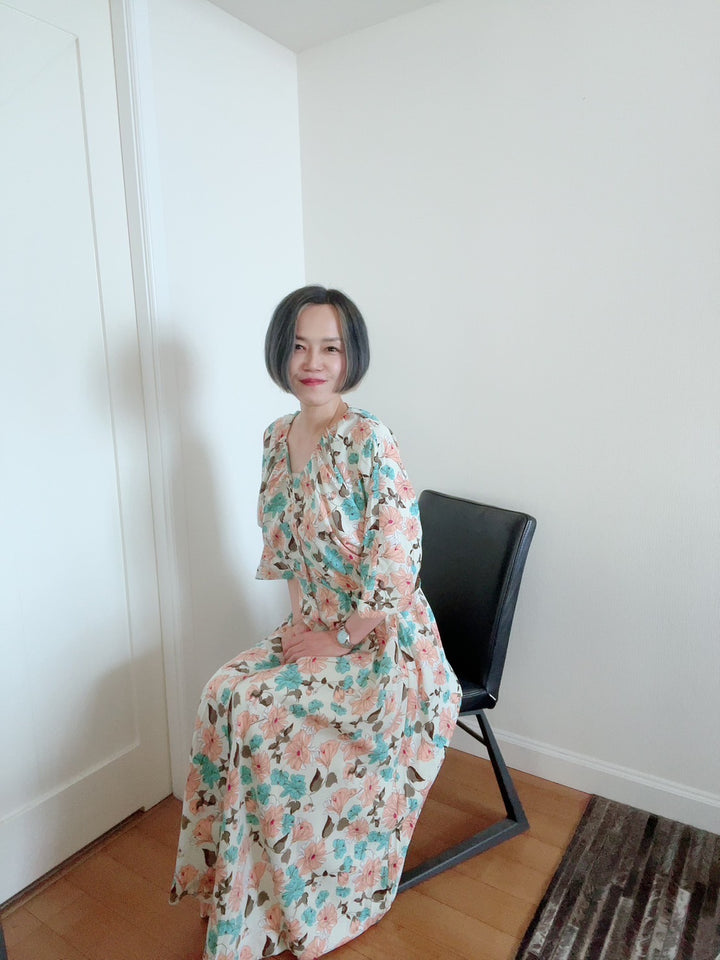 ドルマンスリーブギャザーOP