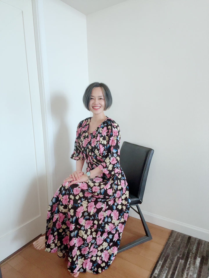 ドルマンスリーブギャザーOP