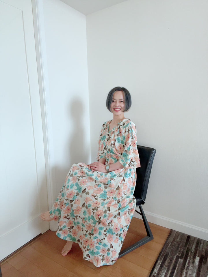 ドルマンスリーブギャザーOP